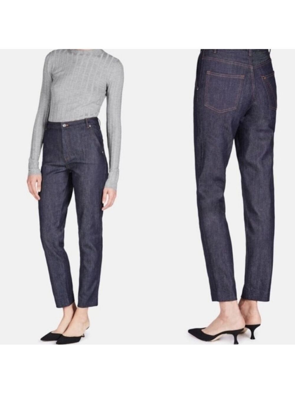 Vanessa Seward Victoire Dark Wash Jeans, Size 38/6